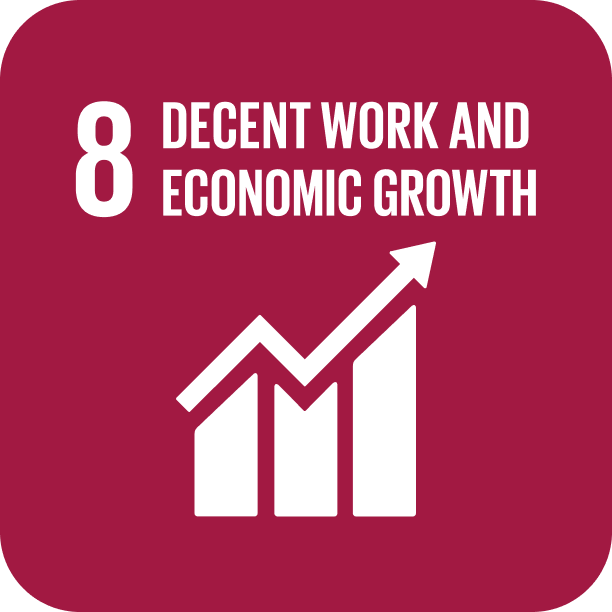 Economic growth illustration for SDG 8.6